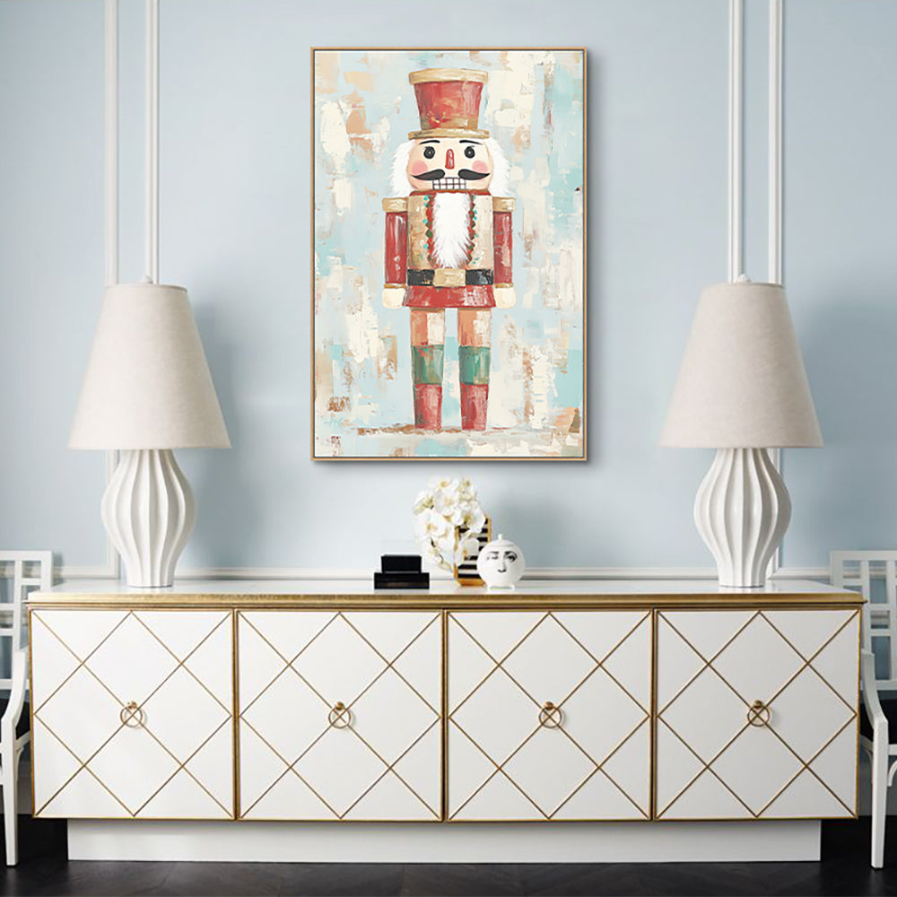 Nutcracker Canvas Wall Art - A Festive Touch for Your Home