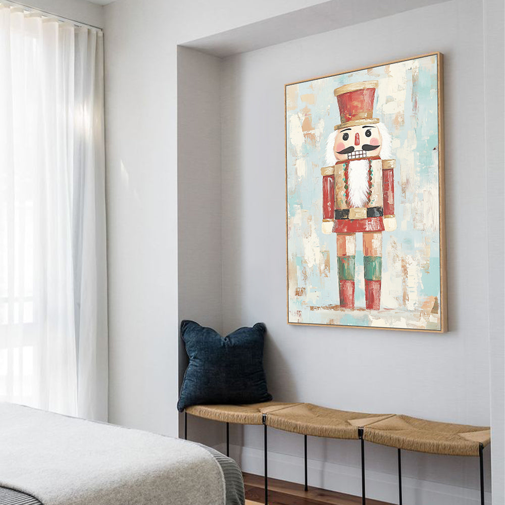 Nutcracker Canvas Wall Art - A Festive Touch for Your Home