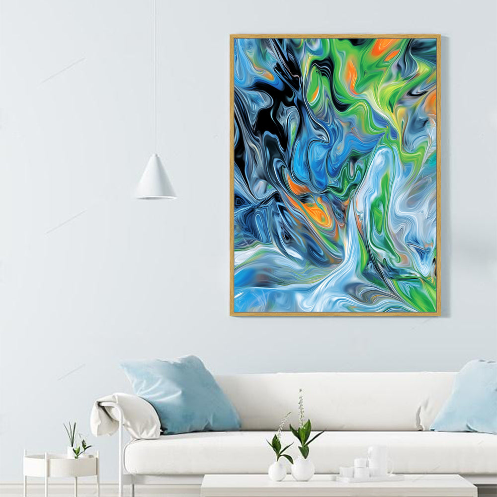 Vibrant Fluid Canvas Wall Art