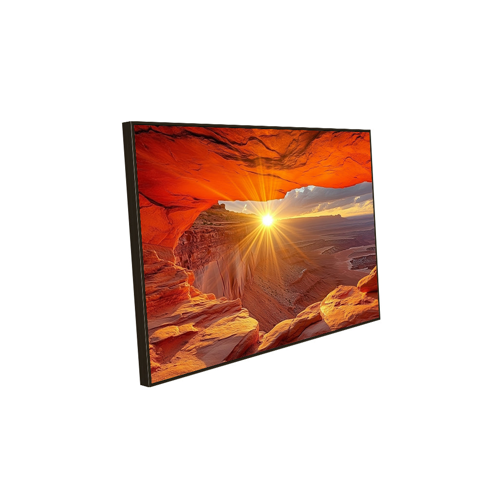 Sunlit Desert Arch Canvas Wall Art