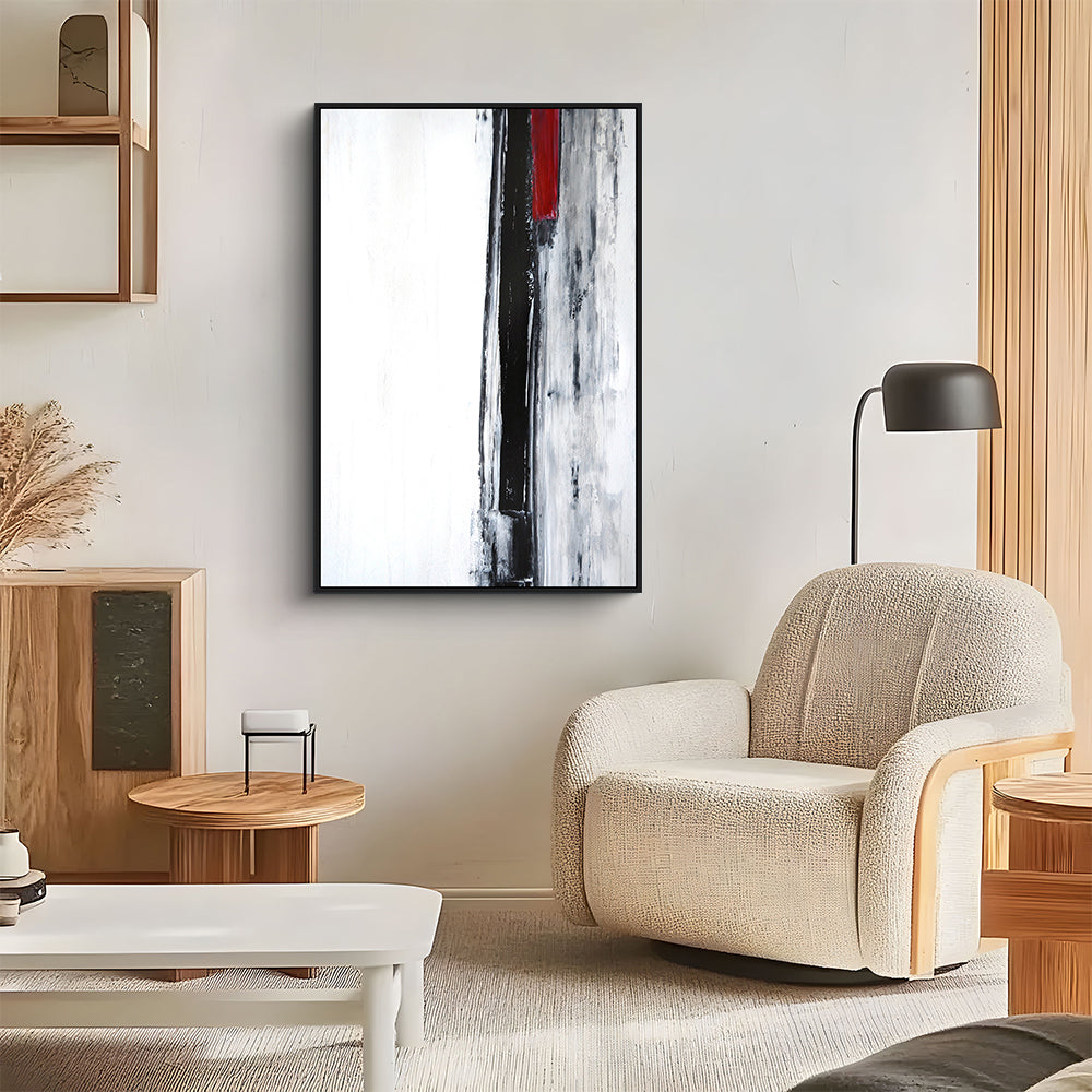 Black and Gray Canvas Wall Art