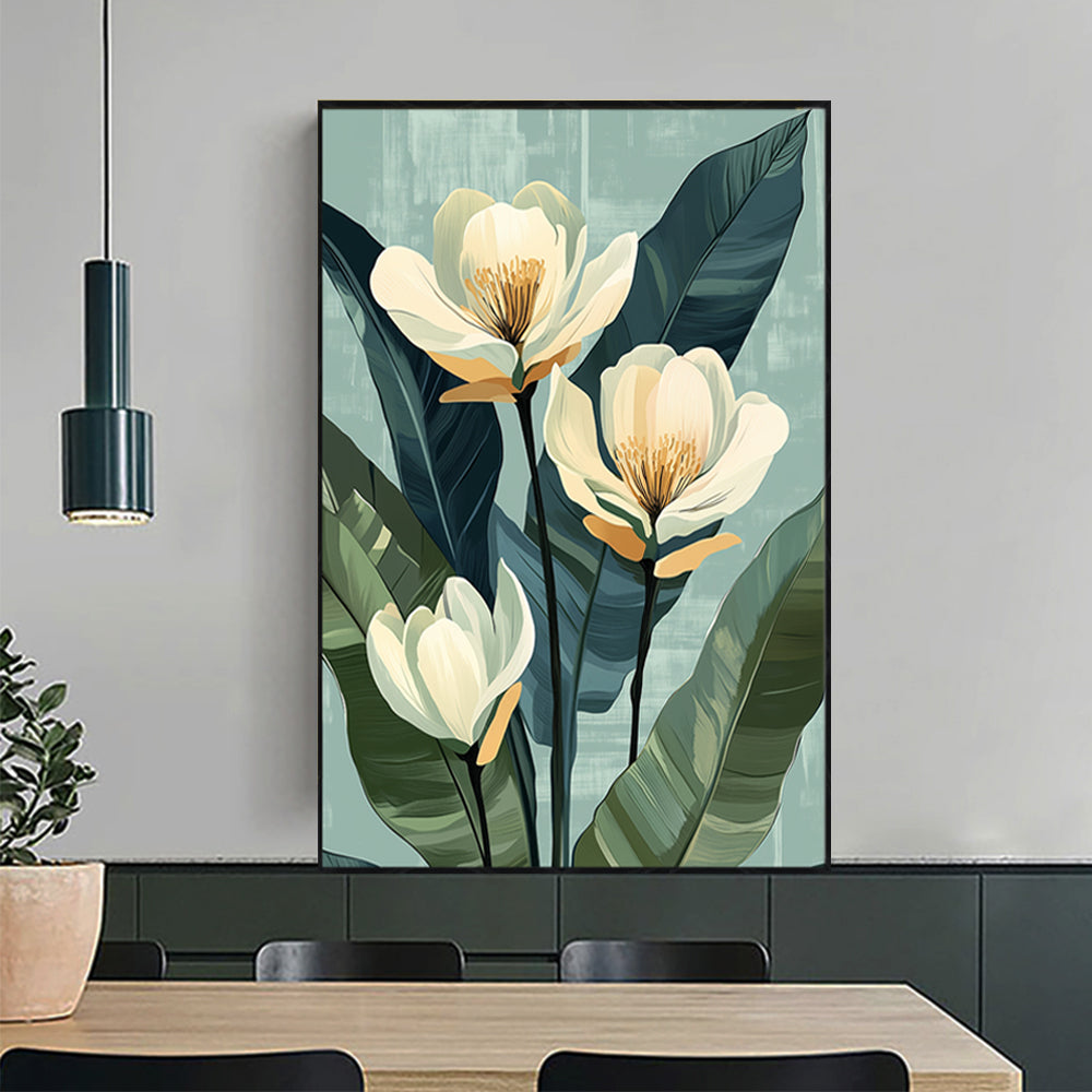 Elegant Floral Canvas Wall Art