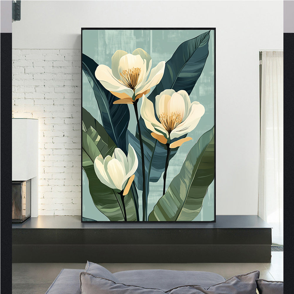Elegant Floral Canvas Wall Art