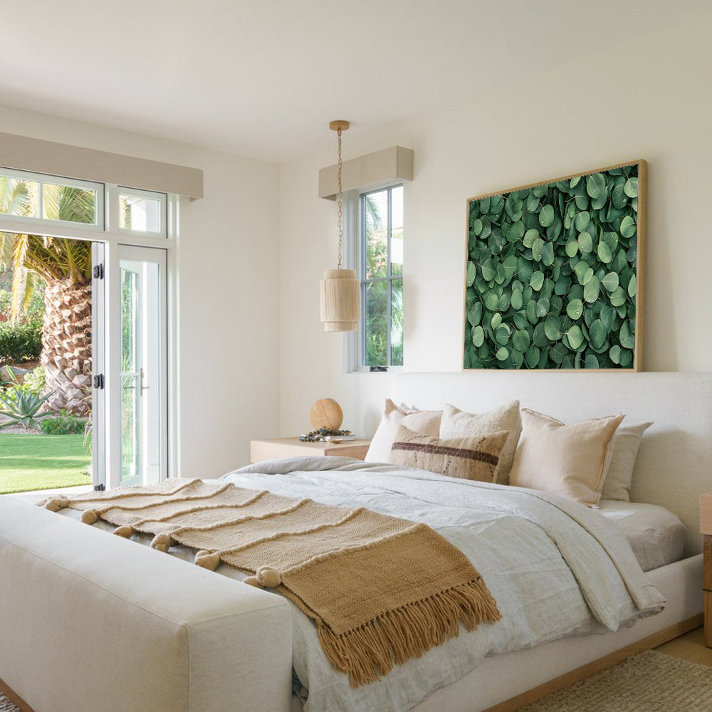 Lush Green Eucalyptus Leaves Canvas Wall Art