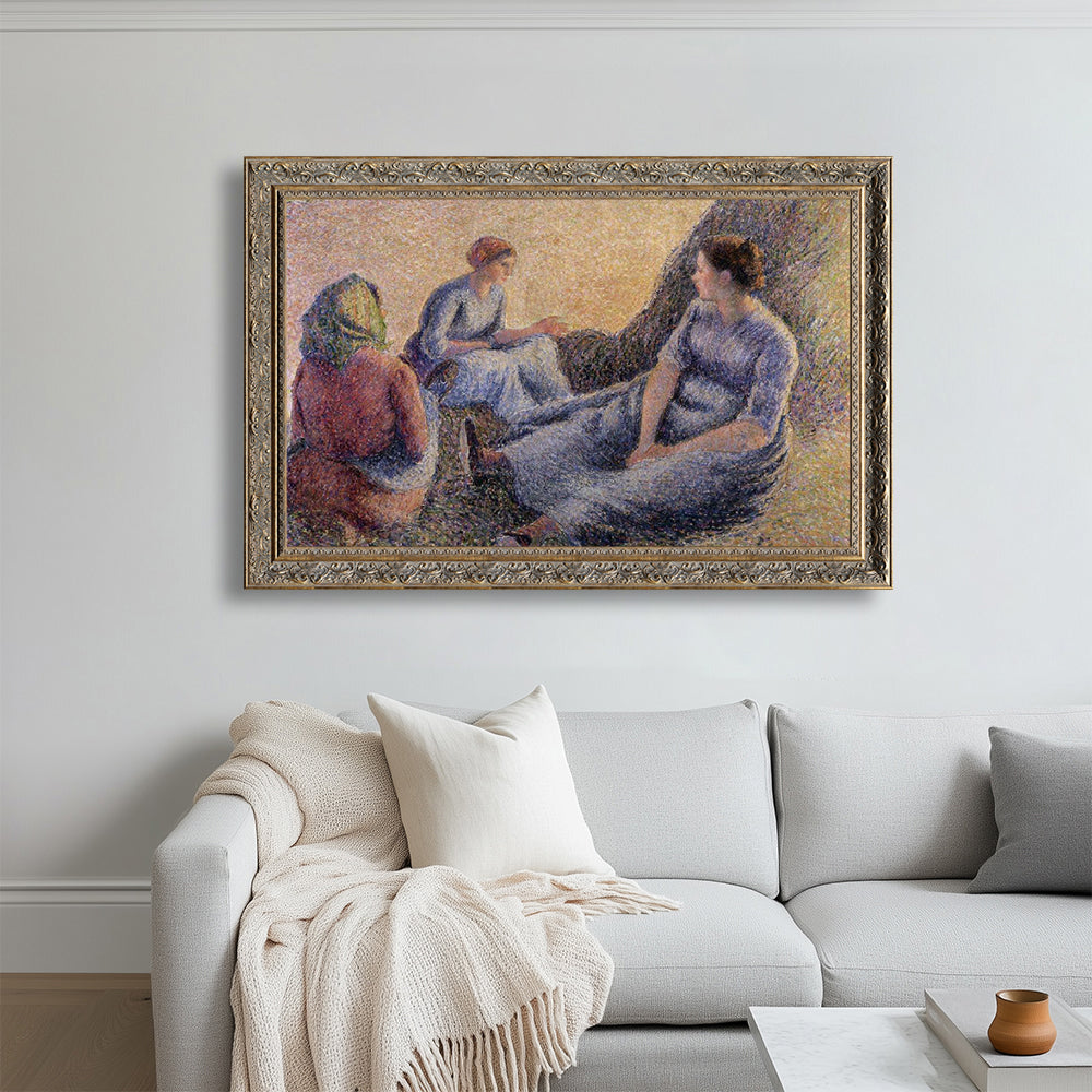 "Haymakers Resting" By Camille Pissarro