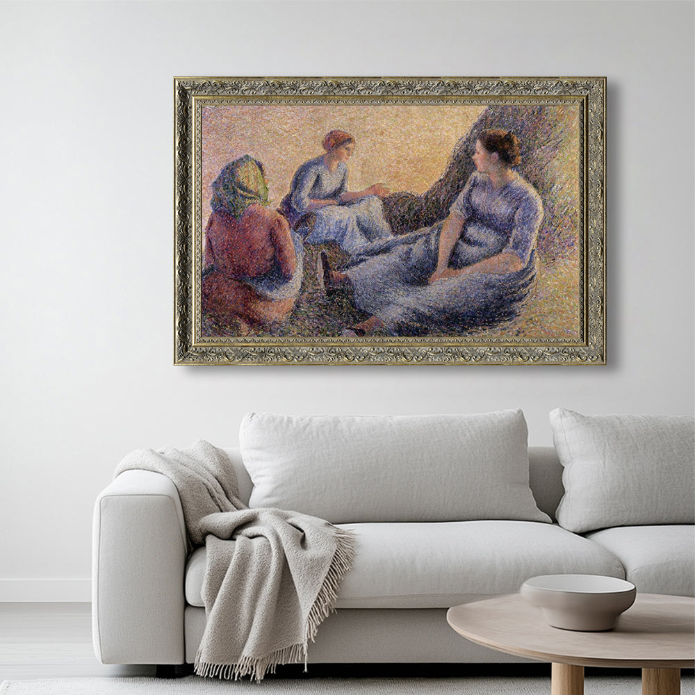 "Haymakers Resting" By Camille Pissarro