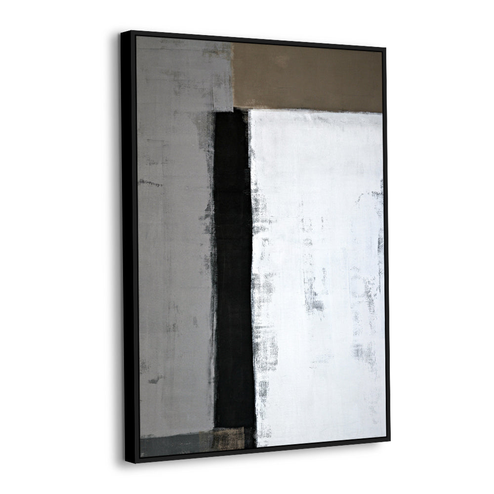 Modern Abstract Black, Gray, And White Canvas Wall Art – A Bold Statement For Contemporary Spaces