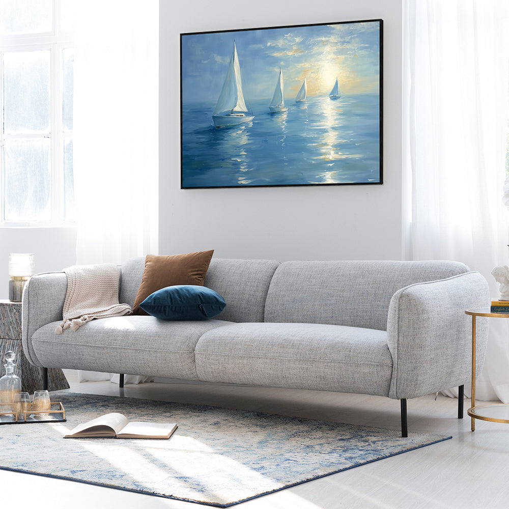 Sailing Towards the Light - Canvas Wall Art
