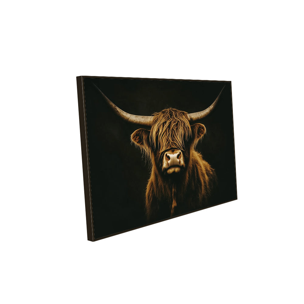Majestic Highland Cow Canvas Wall Art