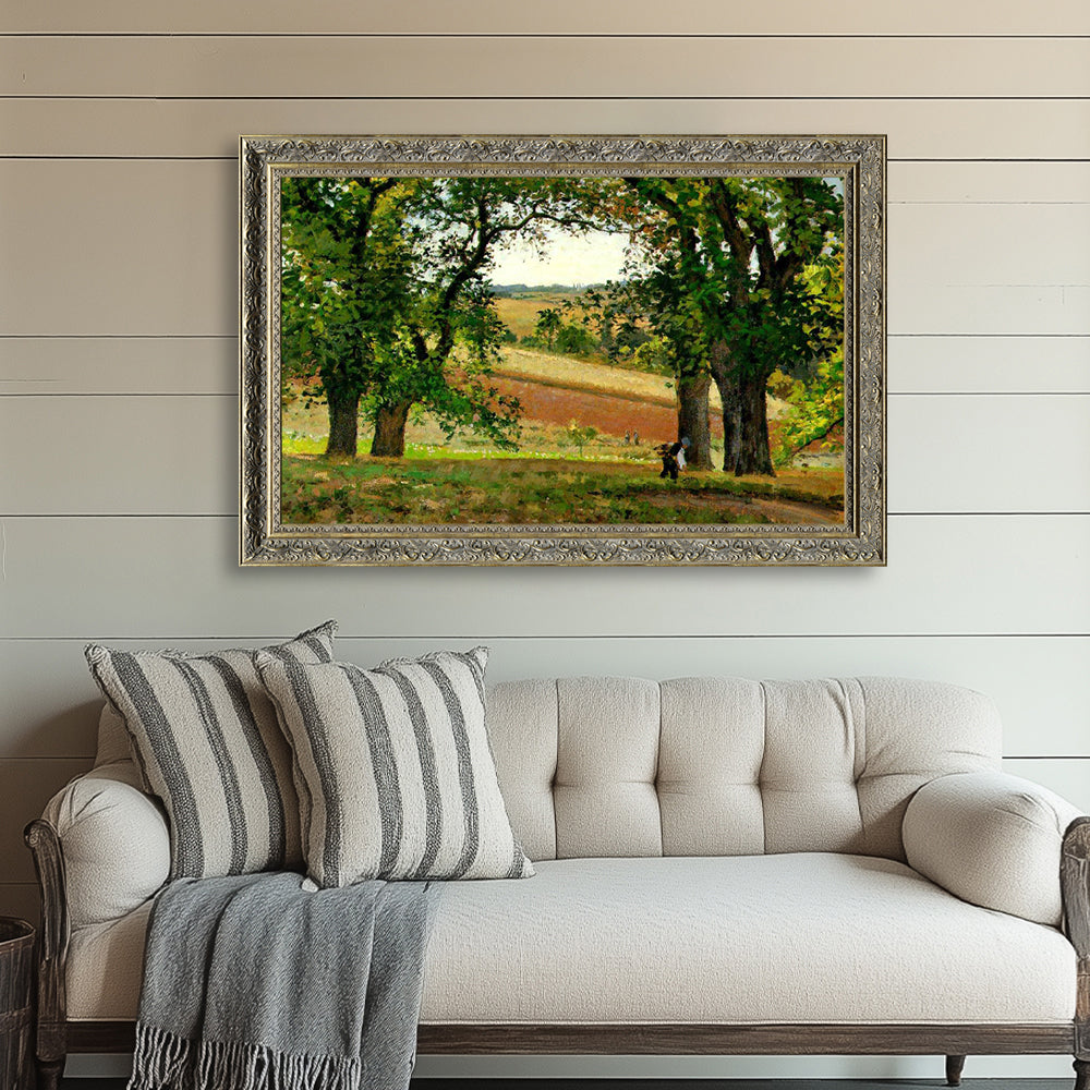 "Chestnut Trees at Osny" By Camille Pissarro