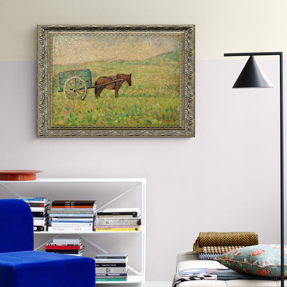 Horse And Cart By Georges Seurat