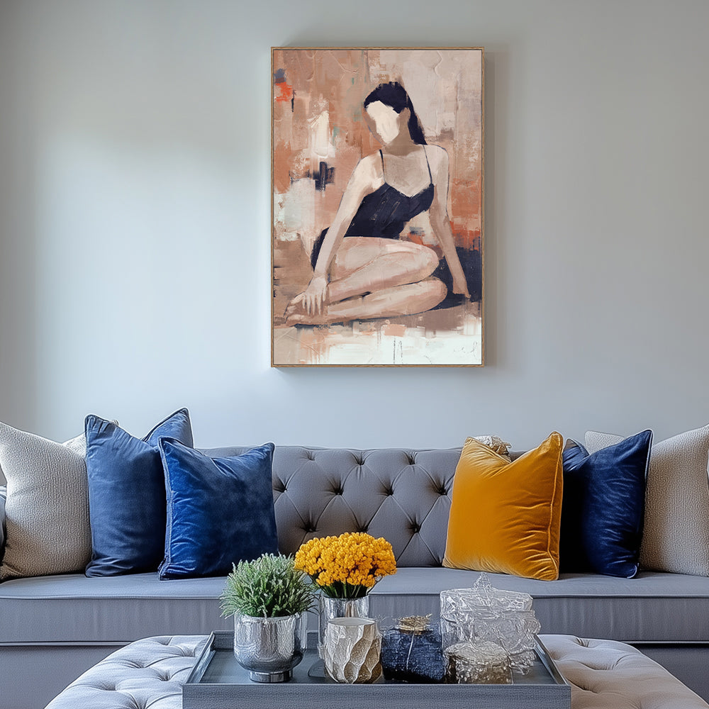 "Poised Elegance" Canvas Wall Art
