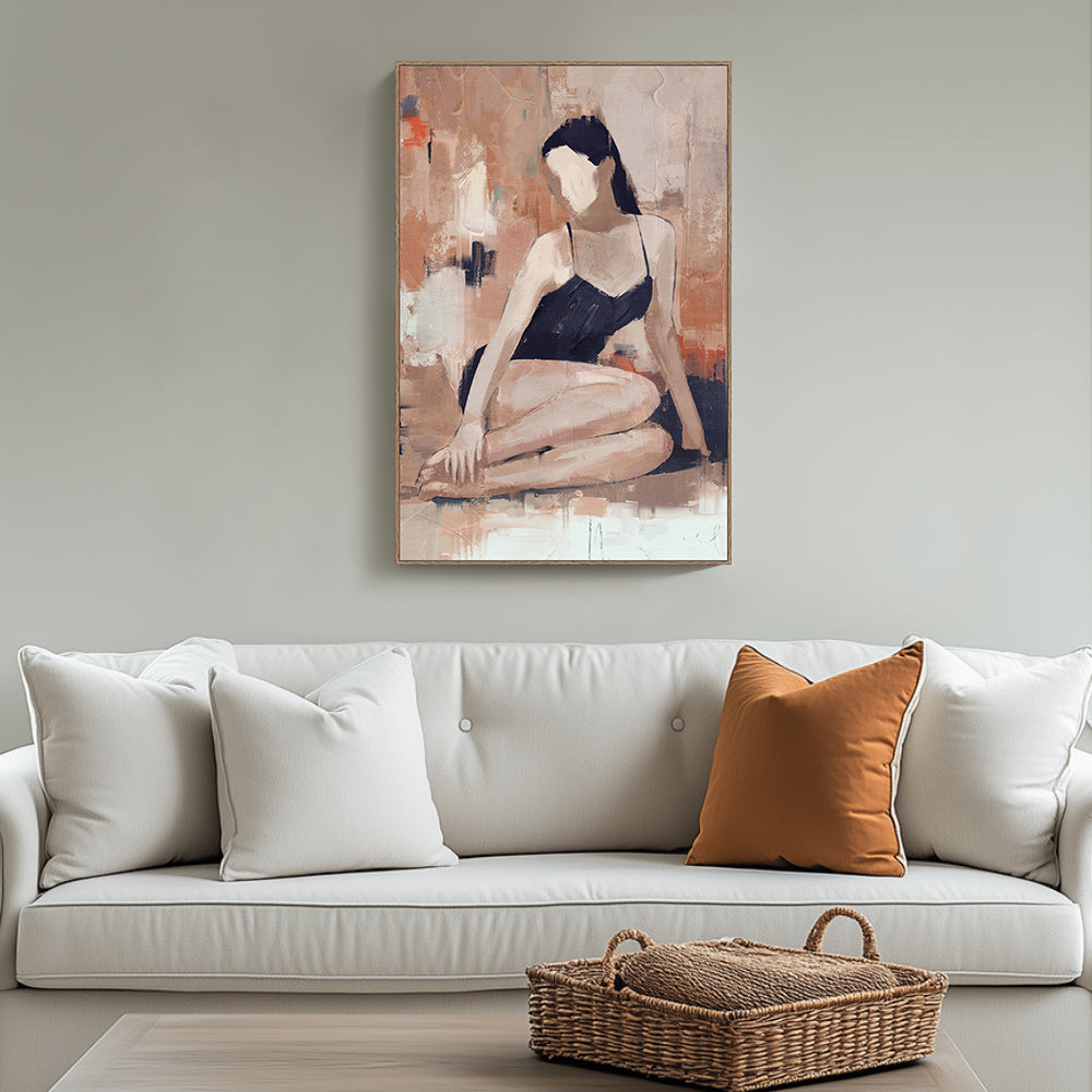 "Poised Elegance" Canvas Wall Art
