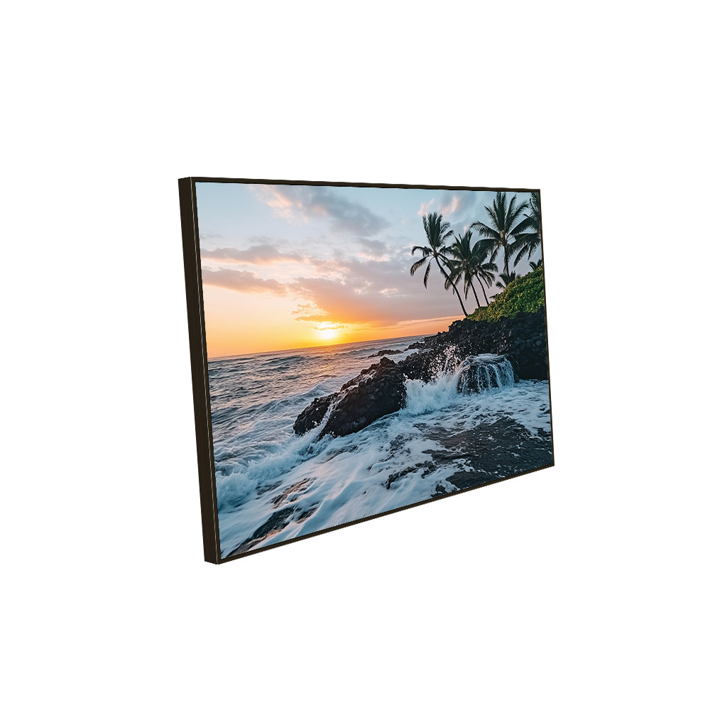 Tropical Sunset Serenity Canvas Wall Art