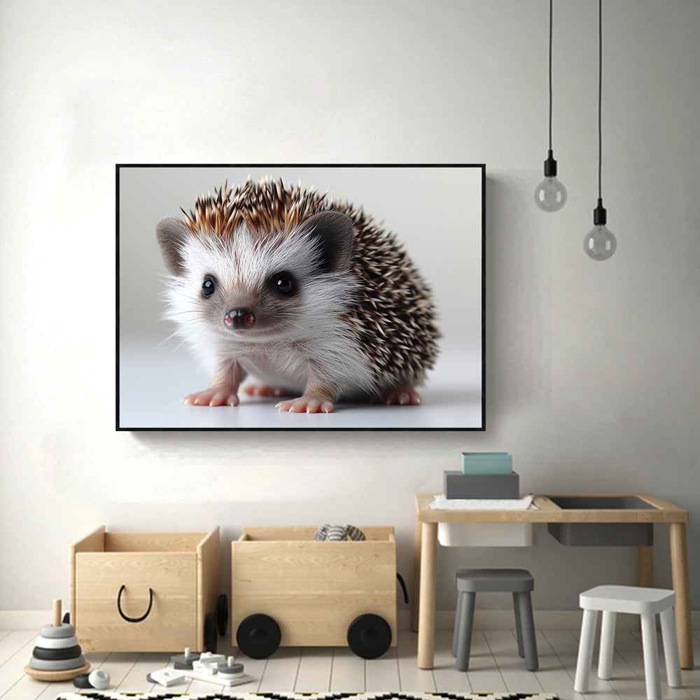 "Adorable Hedgehog Portrait" Canvas Wall Art