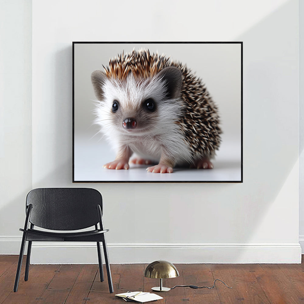 "Adorable Hedgehog Portrait" Canvas Wall Art