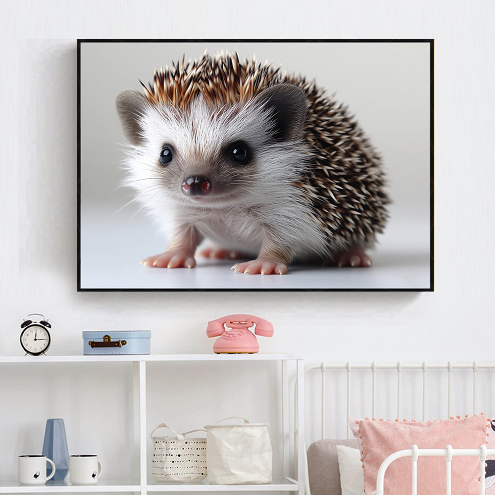 "Adorable Hedgehog Portrait" Canvas Wall Art