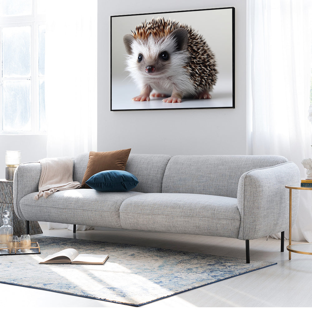 "Adorable Hedgehog Portrait" Canvas Wall Art