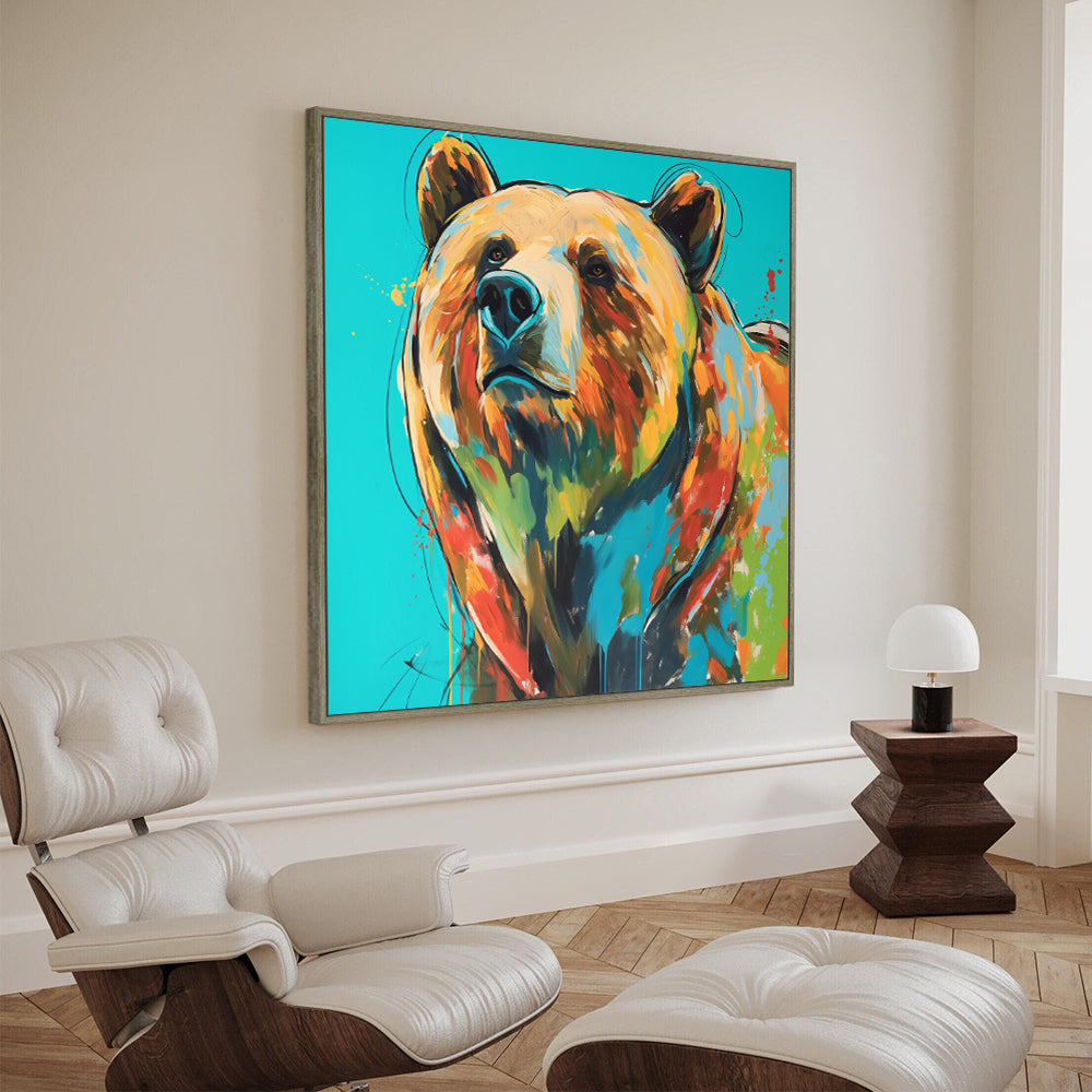 Wild Beauty In Vibrant Hues Canvas Wall Art