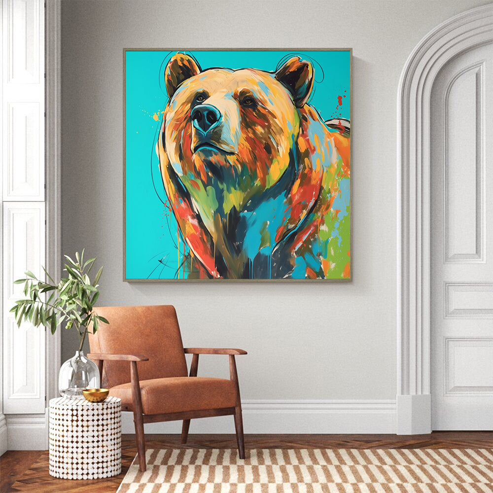 Wild Beauty In Vibrant Hues Canvas Wall Art