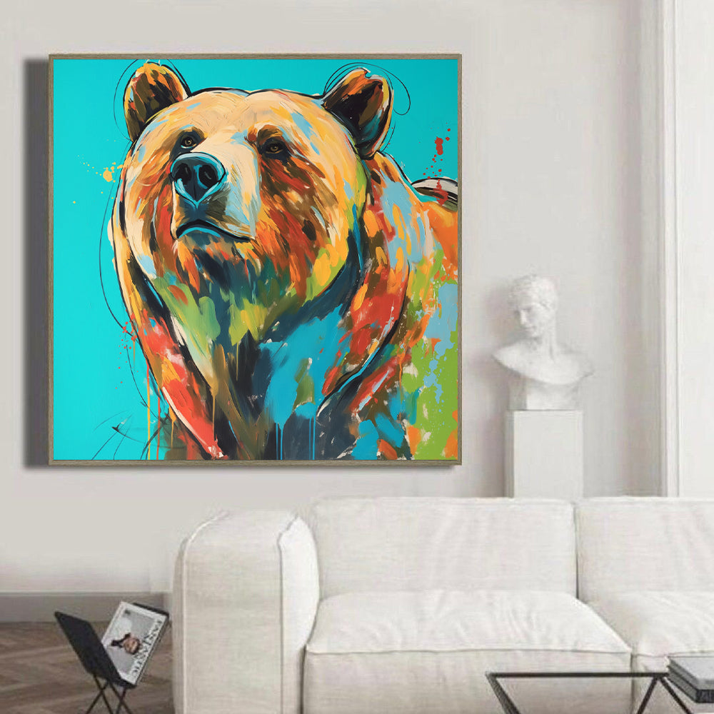 Wild Beauty In Vibrant Hues Canvas Wall Art