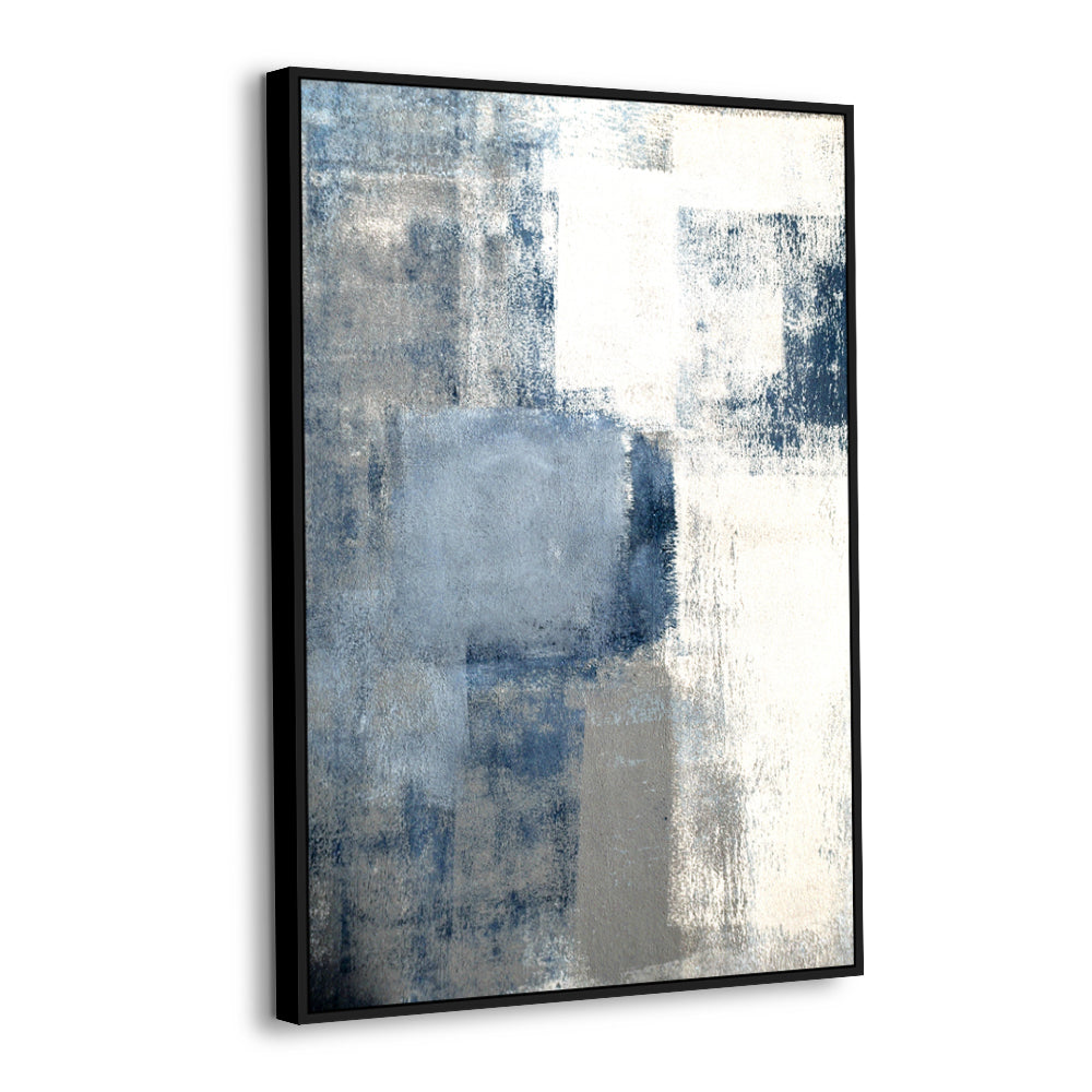 Abstract Blue Essence Canvas Wall Art