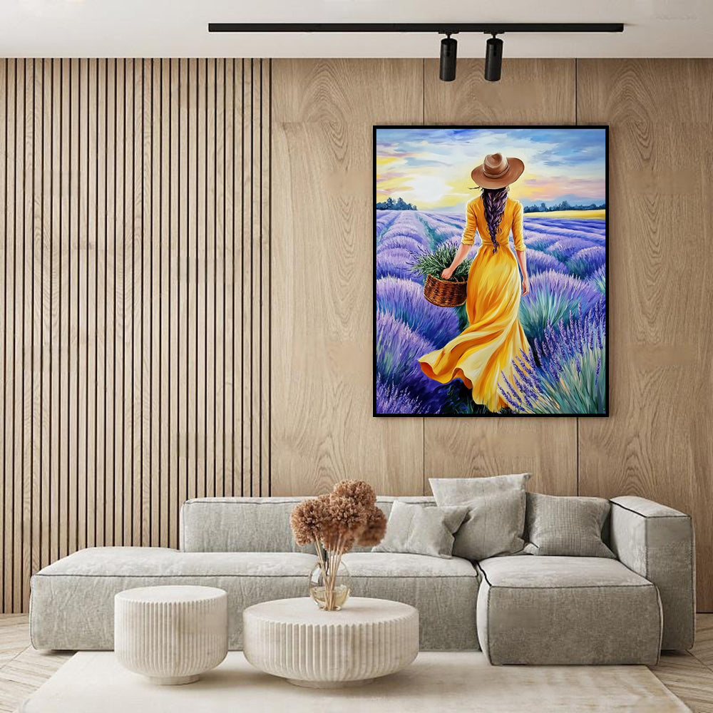 Enchanting Lavender Field Canvas Wall Art