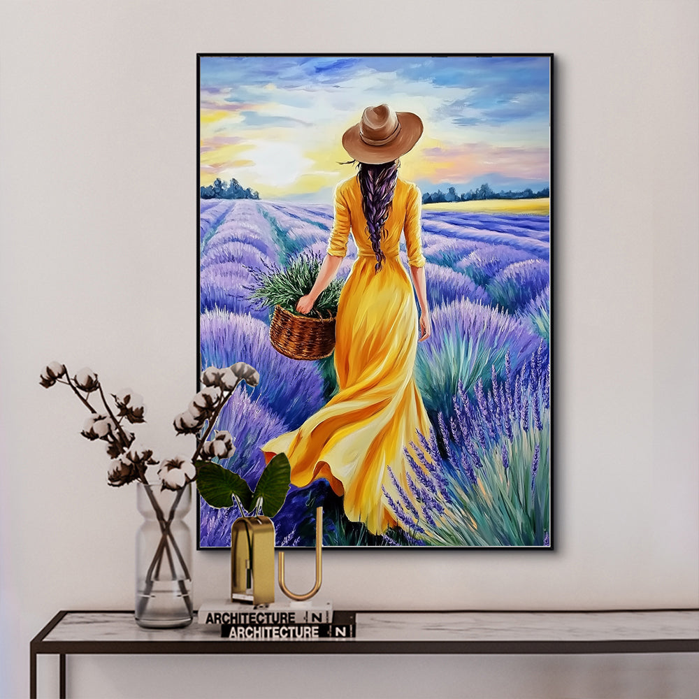 Enchanting Lavender Field Canvas Wall Art