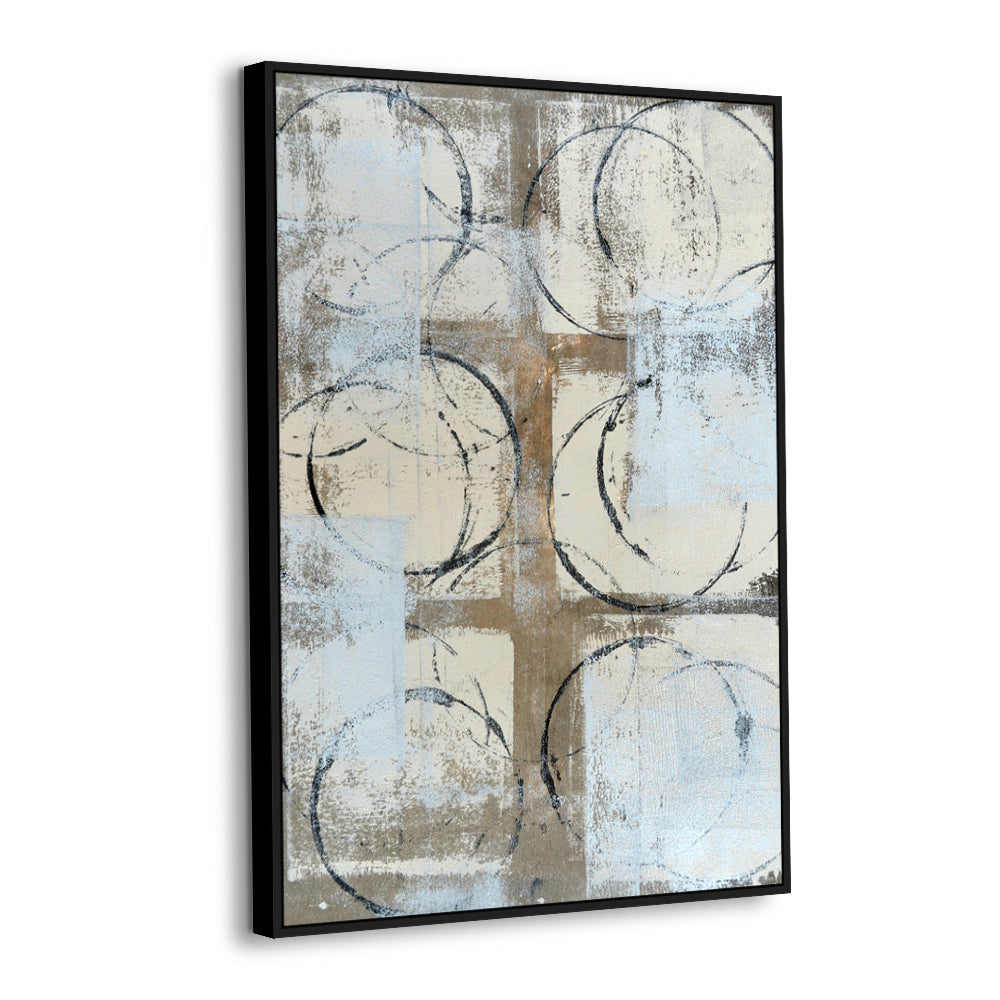 Abstract Geometric Circles Canvas Wall Art