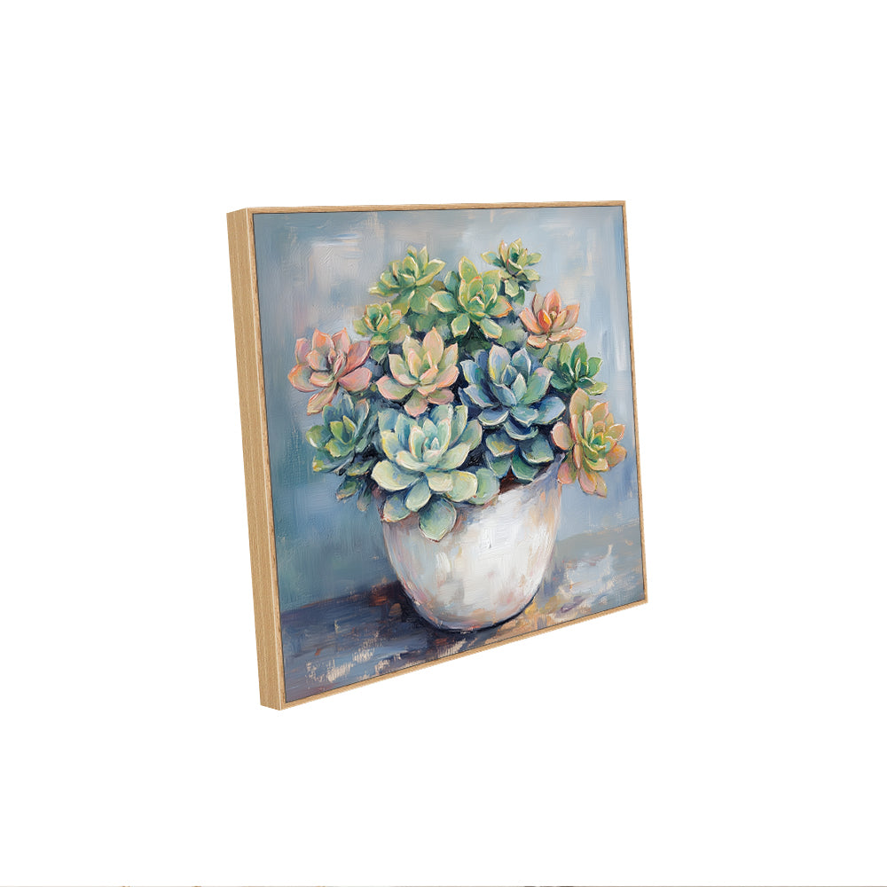 Elegant Succulent Canvas Wall Art