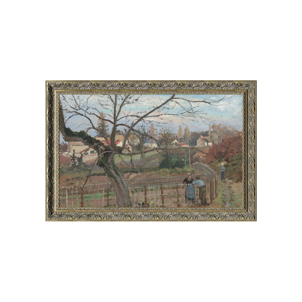 The Fence By Camille Pissarro