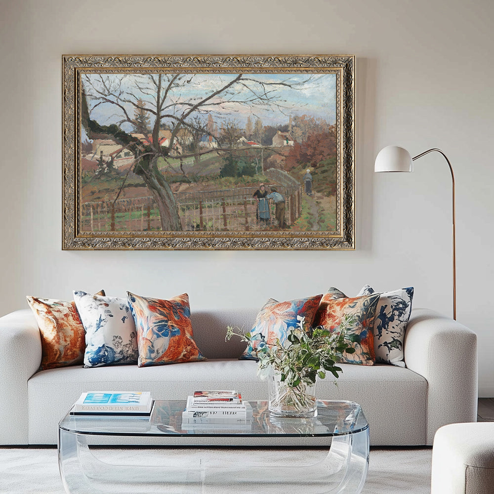 The Fence By Camille Pissarro