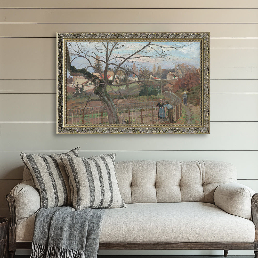 The Fence By Camille Pissarro