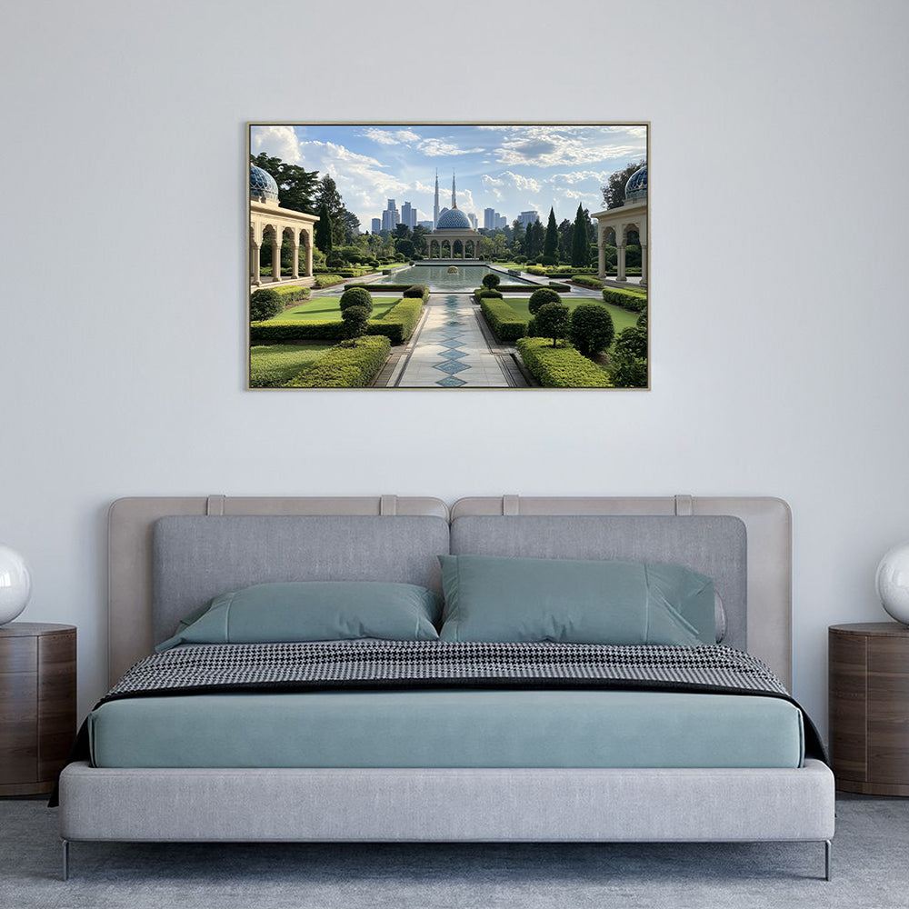Majestic Garden Landscape Canvas Wall Art