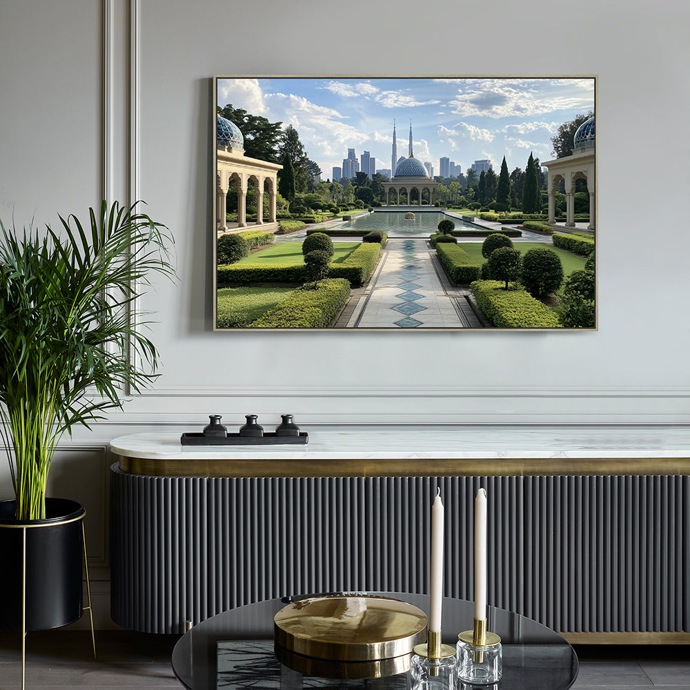 Majestic Garden Landscape Canvas Wall Art