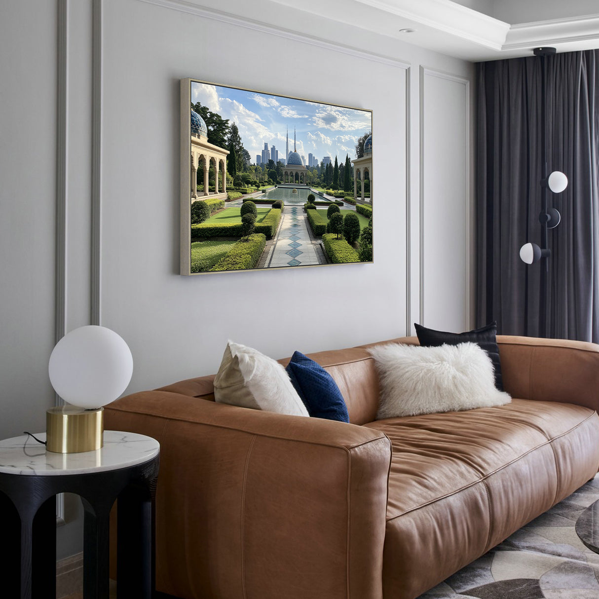 Majestic Garden Landscape Canvas Wall Art