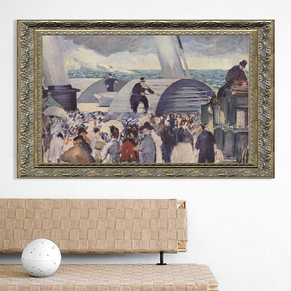 "Embarkation after Folkestone" By Édouard Manet