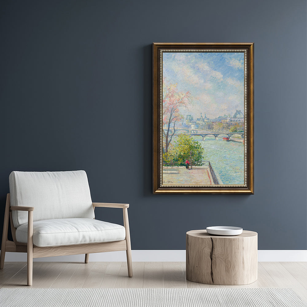 Le Louvre, Morning By Camille Pissarro