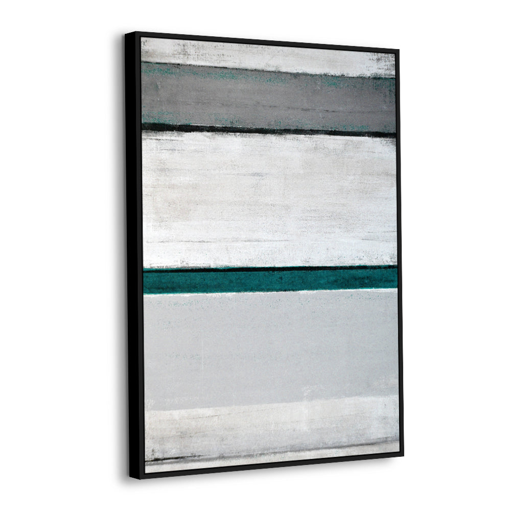 Abstract Geometric Stripes Canvas Wall Art
