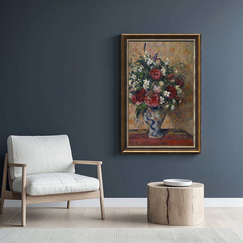 Still Life With Peonies And Mock Orange By Camille Pissarro