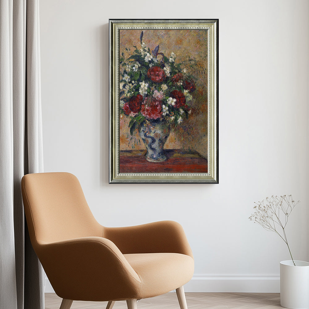 Still Life With Peonies And Mock Orange By Camille Pissarro