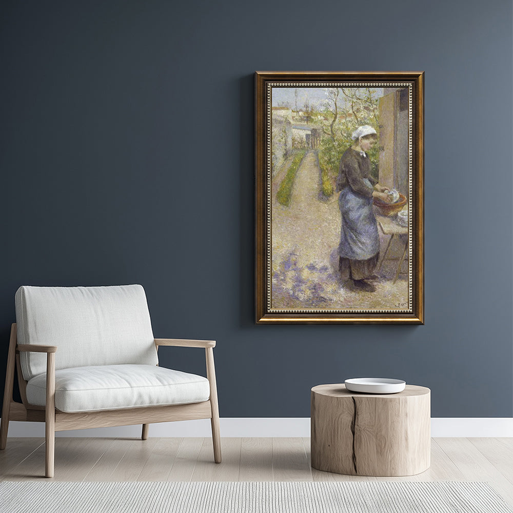 Young Girl With A Doll By Camille Pissarro