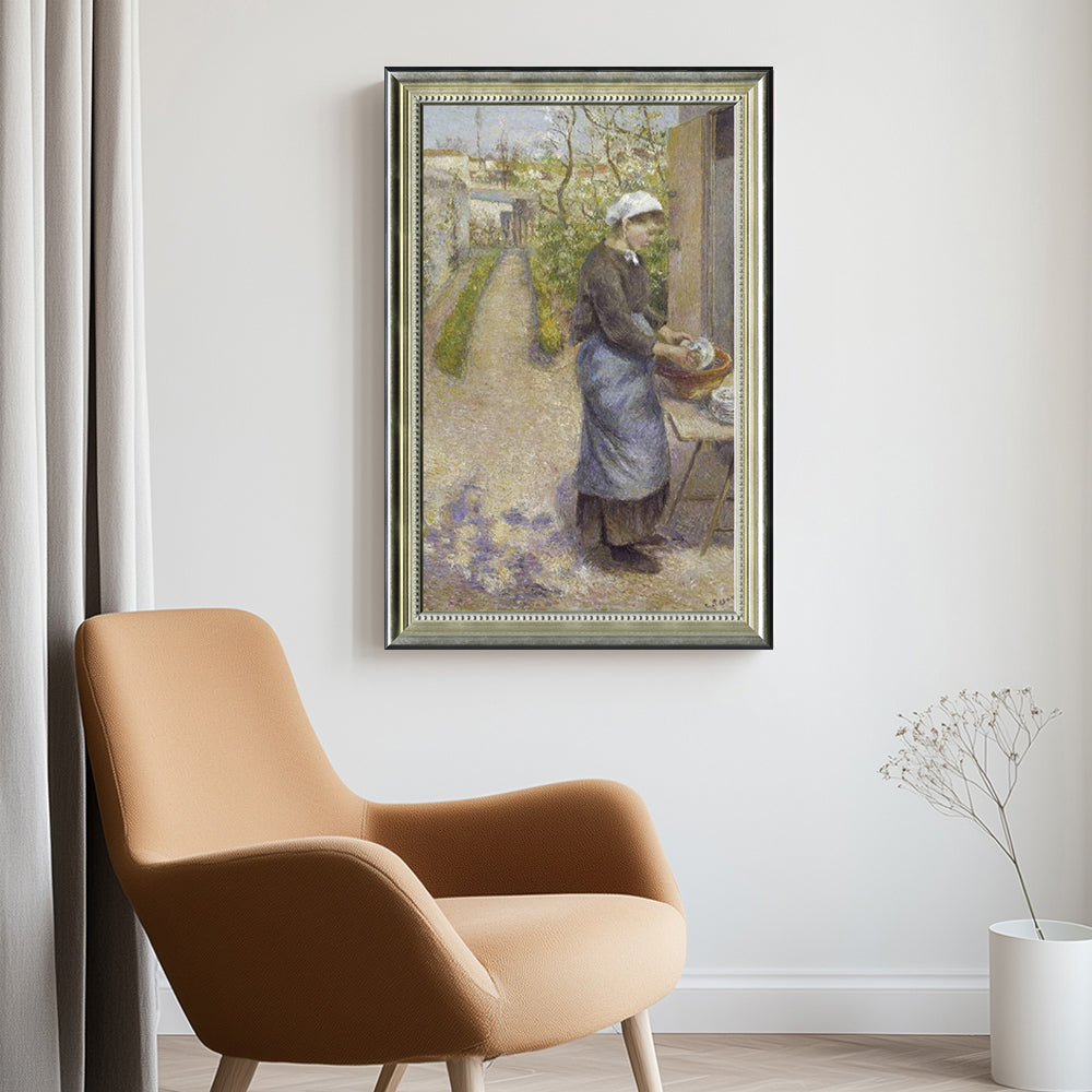 Young Girl With A Doll By Camille Pissarro