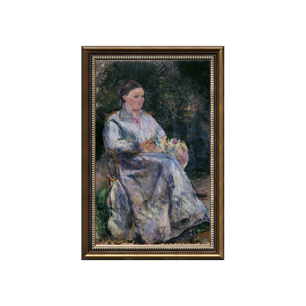 Julie Pissarro Au Jardin By Camille Pissarro