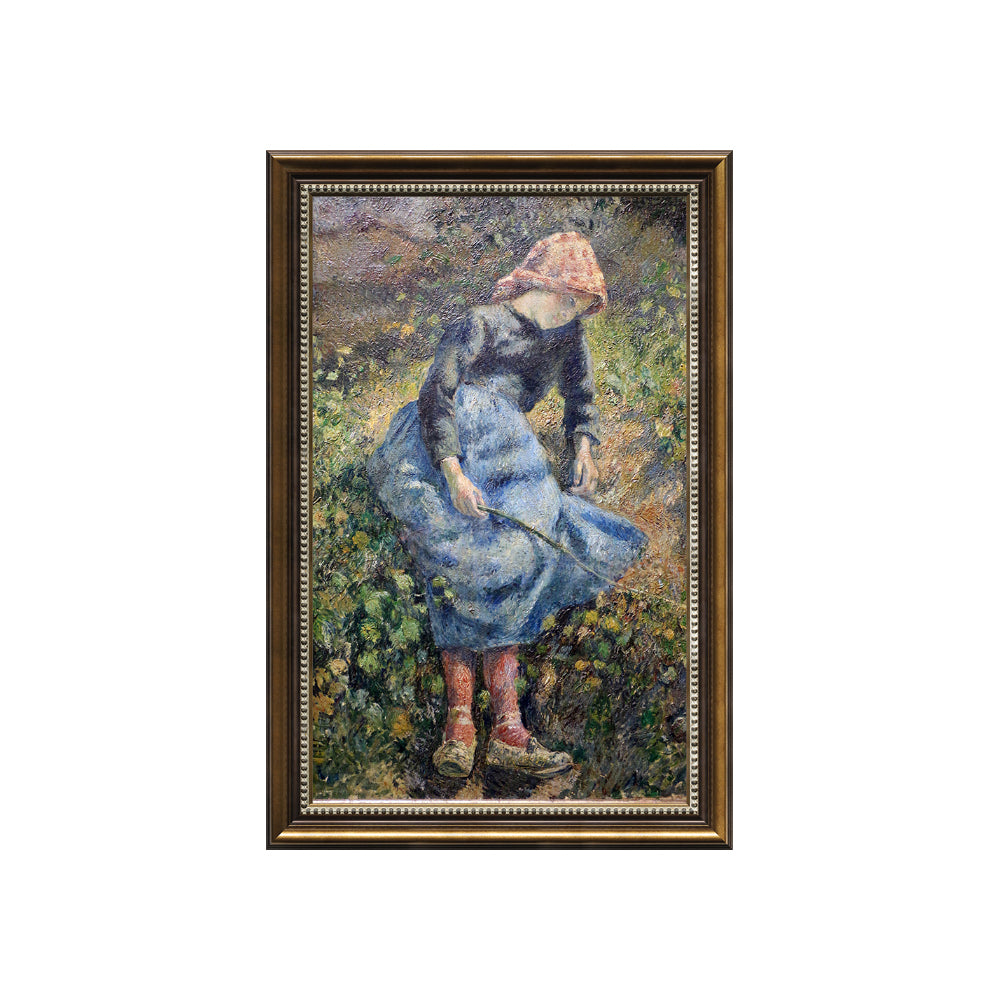 Young Girl With A Stick By Camille Pissarro