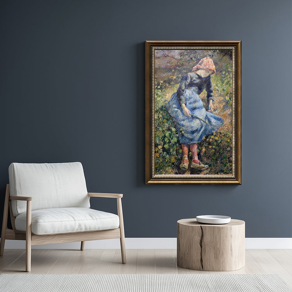 Young Girl With A Stick By Camille Pissarro