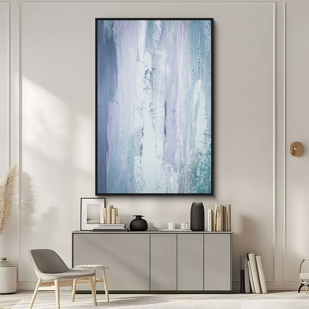 Abstract Blue And Purple Canvas Wall Art