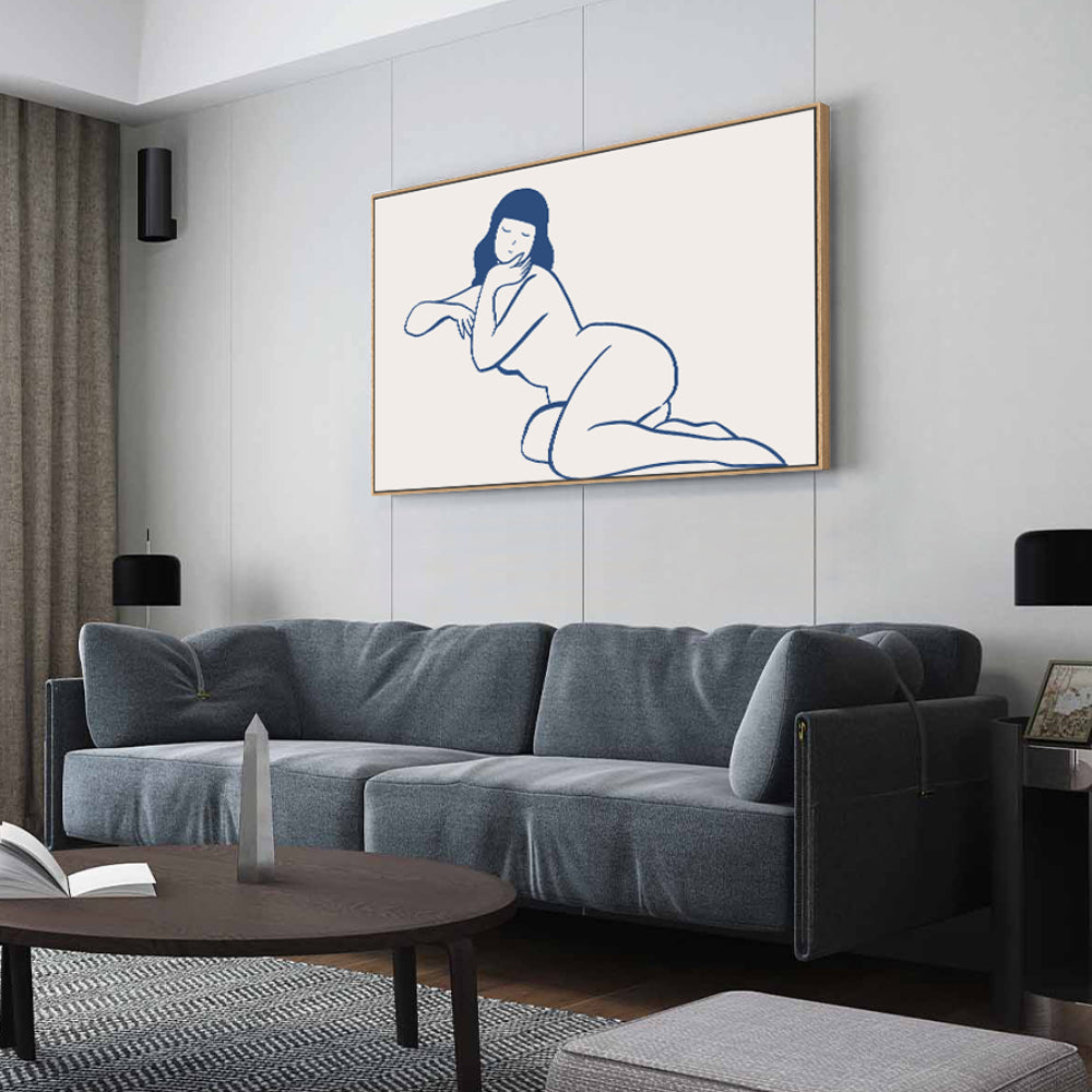 Minimalist Line Art Canvas Wall Art – Elegant and Modern