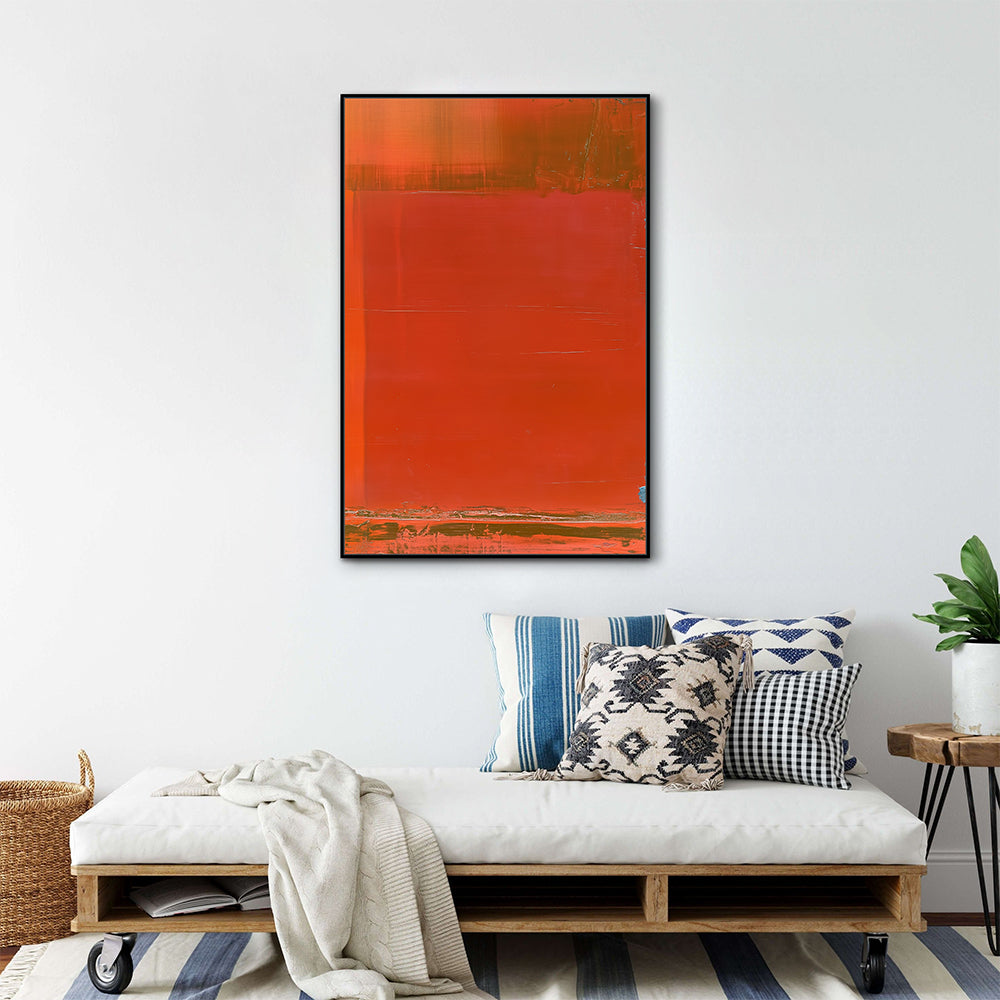 Red Horizon Canvas Wall Art