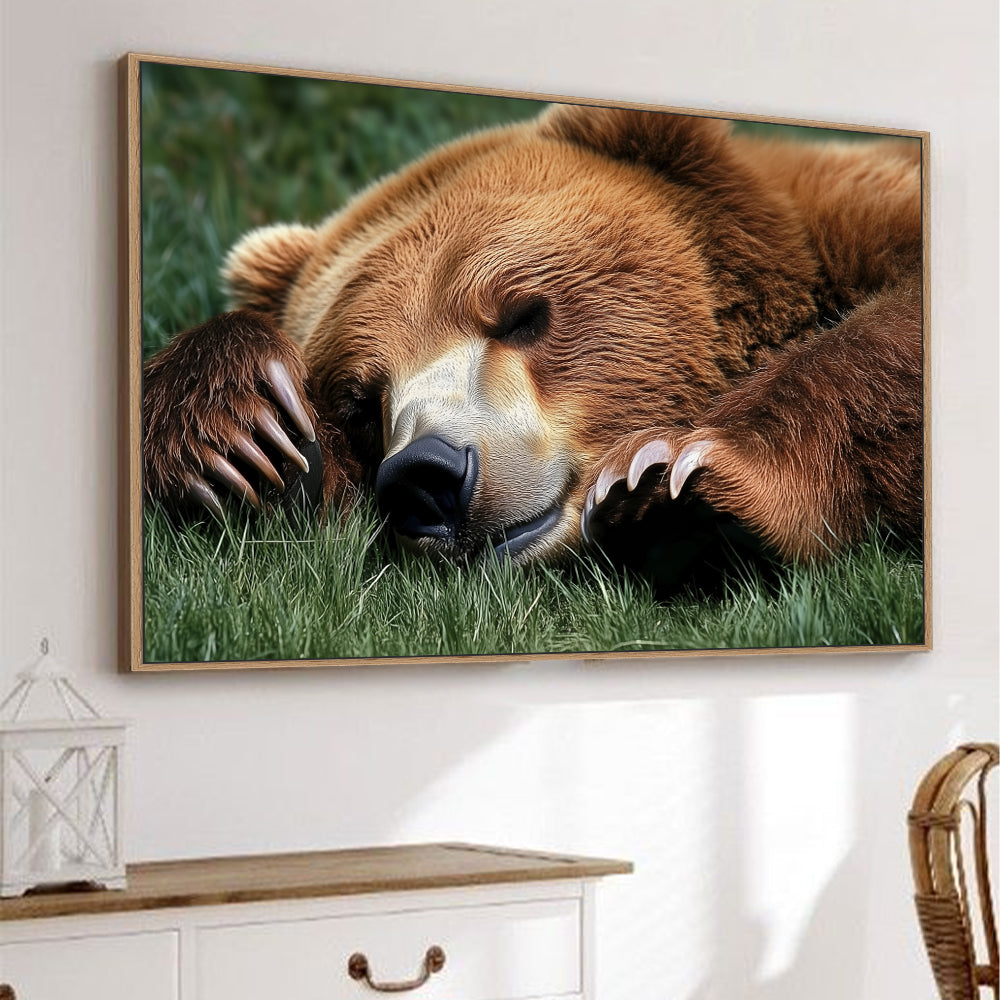 Sleeping Bear Serenity - Nature-Inspired Canvas Wall Art